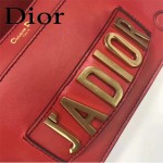 DIOR-001-4 王子文同款JADIOR系列古銅字母紅色原版皮單肩斜挎包手拿包