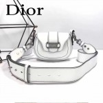 DIOR-003-2 早春最新款D Fence白色原版皮大小號單肩斜挎包