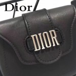 DIOR-003-3 早春最新款D Fence黑色原版皮大小號單肩斜挎包