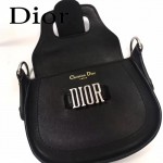 DIOR-003-3 早春最新款D Fence黑色原版皮大小號單肩斜挎包