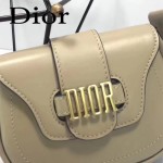 DIOR-003-5 早春最新款D Fence淺灰色原版皮大小號單肩斜挎包