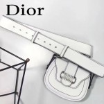 DIOR-003-2 早春最新款D Fence白色原版皮大小號單肩斜挎包