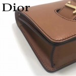 DIOR-001-3 王子文同款JADIOR系列古銅字母土黃色原版皮單肩斜挎包手拿包