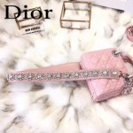DIOR-0019-9 早春專櫃同步LADY粉紅色原版羊皮小號手提單肩包戴妃包