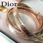DIOR-0012 高級定制Cannage三格藤格紋玫瑰金原版瓷磚效果鹿皮手提單肩包