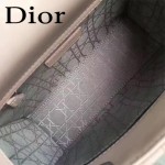 DIOR-0020-11 最新設計LADY四格粉色原版羊皮配三個徽章手提單肩包戴妃包