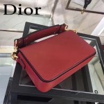 DIOR-009-2 歐美流行新款JADIOR字母金屬紅色原版牛皮手拎包手拿包