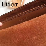 DIOR-009-5 歐美流行新款JADIOR字母金屬土黃色原版牛皮手拎包手拿包