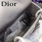 DIOR-0013-3 早春專櫃最新款灰色原版小羊皮小號單肩斜挎包戴妃包