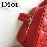DIOR-0017-4 秋冬專櫃櫥窗款Lilybag紅色原版皮全拉鏈手提單肩包