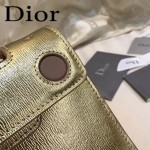 DIOR-0015 早春新款單品金配粉拼色原版牛皮手提單肩包晚宴包