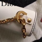 DIOR-008-4 個性百搭限量版J’ADIOR字母金屬白色原版牛皮單肩斜挎包