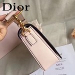 DIOR-009-4 歐美流行新款JADIOR字母金屬粉色原版牛皮手拎包手拿包