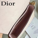 DIOR-009-4 歐美流行新款JADIOR字母金屬粉色原版牛皮手拎包手拿包