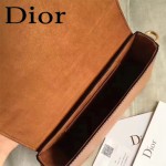 DIOR-009-5 歐美流行新款JADIOR字母金屬土黃色原版牛皮手拎包手拿包