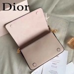 DIOR-009-4 歐美流行新款JADIOR字母金屬粉色原版牛皮手拎包手拿包