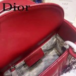 DIOR-0019-7 早春專櫃同步LADY紅色原版羊皮小號手提單肩包戴妃包