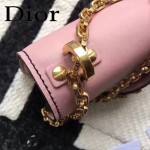 DIOR-008-2 個性百搭限量版J’ADIOR字母金屬粉色原版牛皮單肩斜挎包