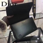 DIOR-009 歐美流行新款JADIOR字母金屬黑色原版牛皮手拎包手拿包