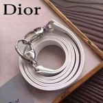 DIOR-0018 專櫃限量版LADY手工鑲鑽白色原版皮手提單肩包戴妃包