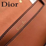 DIOR-008-3 個性百搭限量版J’ADIOR字母金屬土黃色原版牛皮單肩斜挎包