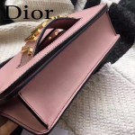 DIOR-008-2 個性百搭限量版J’ADIOR字母金屬粉色原版牛皮單肩斜挎包