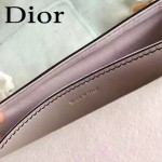 DIOR-009-4 歐美流行新款JADIOR字母金屬粉色原版牛皮手拎包手拿包
