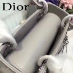 DIOR-0013-3 早春專櫃最新款灰色原版小羊皮小號單肩斜挎包戴妃包
