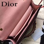 DIOR-008-2 個性百搭限量版J’ADIOR字母金屬粉色原版牛皮單肩斜挎包