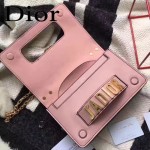 DIOR-008-2 個性百搭限量版J’ADIOR字母金屬粉色原版牛皮單肩斜挎包
