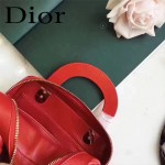 DIOR-0017-4 秋冬專櫃櫥窗款Lilybag紅色原版皮全拉鏈手提單肩包