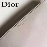 DIOR-009-3 歐美流行新款JADIOR字母金屬白色原版牛皮手拎包手拿包