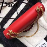 DIOR-008 個性百搭限量版J’ADIOR字母金屬紅色原版牛皮單肩斜挎包