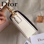 DIOR-009-3 歐美流行新款JADIOR字母金屬白色原版牛皮手拎包手拿包