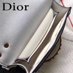 DIOR-008-4 個性百搭限量版J’ADIOR字母金屬白色原版牛皮單肩斜挎包