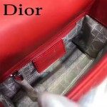 DIOR-0013-2 早春專櫃最新款紅色原版小羊皮小號單肩斜挎包戴妃包