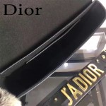 DIOR-009 歐美流行新款JADIOR字母金屬黑色原版牛皮手拎包手拿包