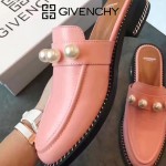 GIVENCHY鞋子-002-3 紀梵希百搭新款珍珠裝飾進口小牛皮平底拖鞋