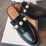 GIVENCHY鞋子-002-4 紀梵希百搭新款鏈條裝飾進口小牛皮平底拖鞋