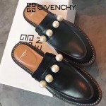 GIVENCHY鞋子-002-4 紀梵希百搭新款鏈條裝飾進口小牛皮平底拖鞋
