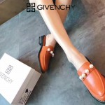 GIVENCHY鞋子-002-5 紀梵希百搭新款珍珠裝飾進口小牛皮平底拖鞋