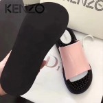 Kenzo鞋子-002-3 高田賢三時尚最新款鞋面牛漆皮橡膠eva大底拖鞋按摩鞋