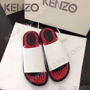 Kenzo鞋子-002-2 高田賢三時尚最新款鞋面牛漆皮橡膠eva大底拖鞋按摩鞋