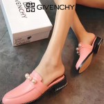GIVENCHY鞋子-002-3 紀梵希百搭新款珍珠裝飾進口小牛皮平底拖鞋