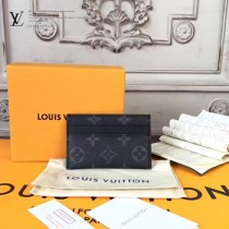 LV-M61270 原單Monogram Eclipse帆布裁制而成經典老花卡片包