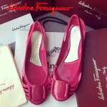 Ferragamo鞋子-001-6 菲拉格慕人氣經典款鞋面金屬扣配塑膠材質平底果凍鞋