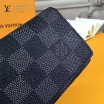 LV-63338 原單Monogram Eclipse帆布裁製而成卡片包