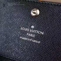 LV-63338 原單Monogram Eclipse帆布裁製而成卡片包