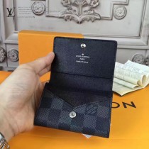 LV-63338 原單Monogram Eclipse帆布裁製而成卡片包