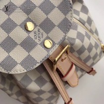 LV M44026  新款SPERONE MINI 白格輕便小巧女士雙肩包